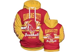 Pkihgxa Casual Hoodies for Men Women, Fans Gameday Apparel, Team City Pride Pullover Hoodie Sweatshirt