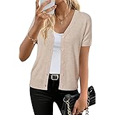 Arach&Cloz Women's Wool Blend Business Casual Cardigan Sweaters Tops