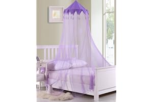 Fantasy Arlequin Ciel de lit pliable pour enfant Violet Taille unique
