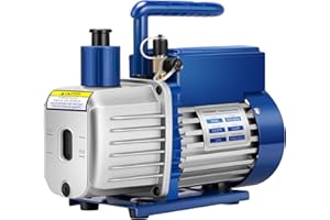 VIVOHOME 1/4 HP 3.5 CFM 1 Stage A2L HVAC Vacuum Pump, Sparkless Motor for R32 R1234yf R454B R134a R22 R410a Systems, Auto AC Vacuum Pump for Air Conditioner Refrigeration Maintenance with Oil Bottle