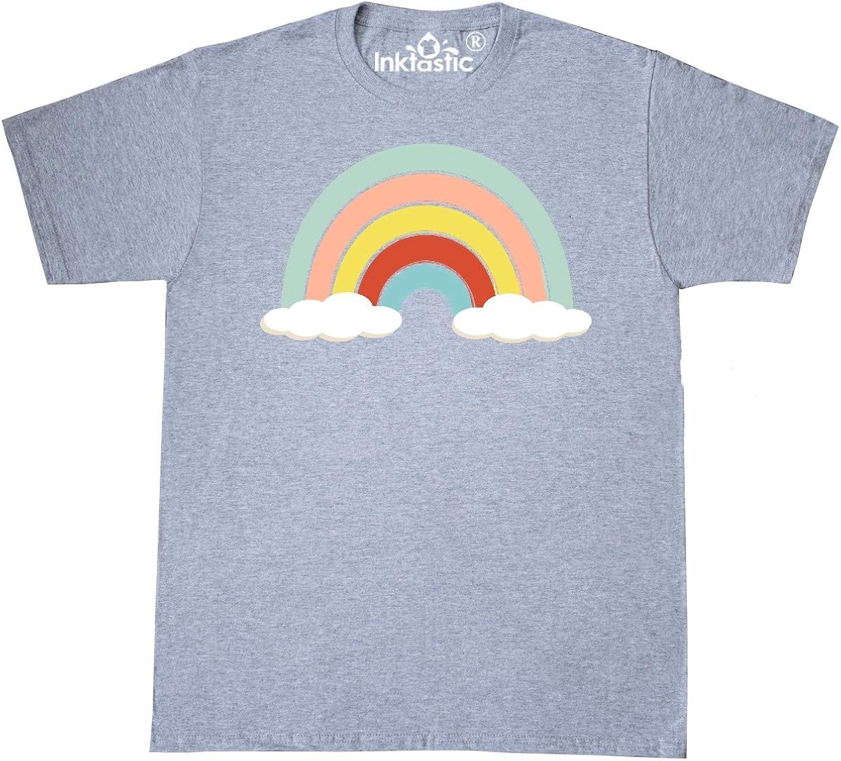 Amazon.com: inktastic Retro Rainbow T-Shirt: Clothing