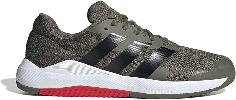Sapatilhas de treino base para homem, Olive Strata/Core Black/Pure Ruby, 42 EU — foto 2 de 8