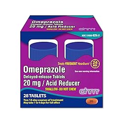Ohm Omeprazole Delayed-Release Tablets, 20mg Acid