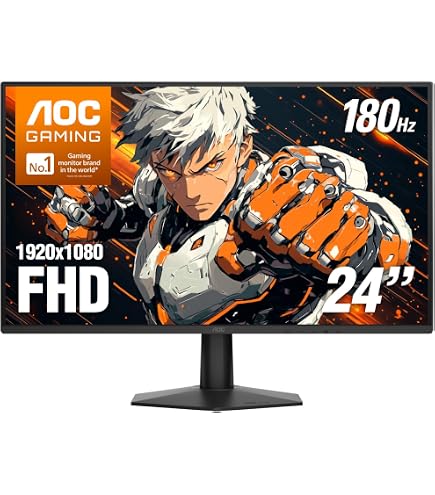 Amazon.com: AOC 24 Inch Curved Gaming Monitor FHD 1080P 180Hz VA