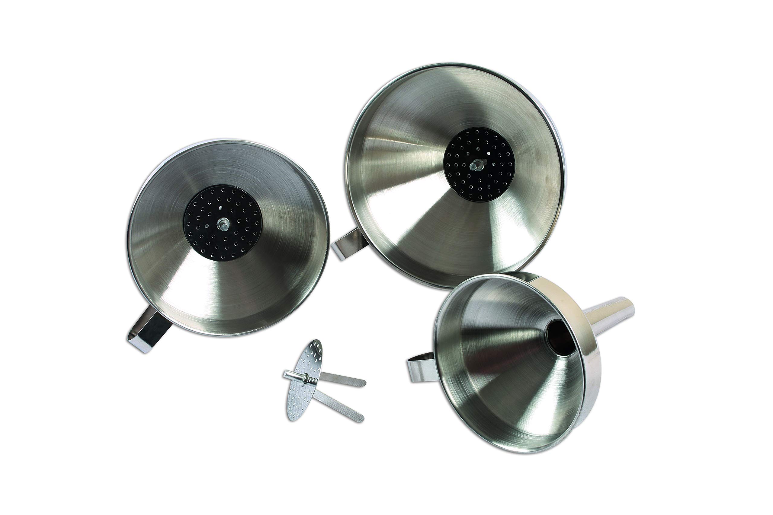 Laser 7099 Stainless Steel Funnel Set 3pc
