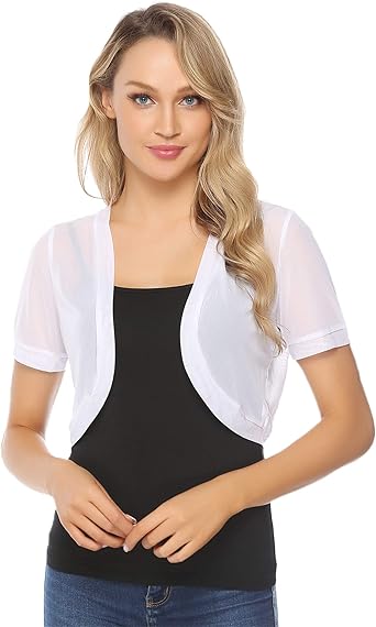 short white bolero jacket