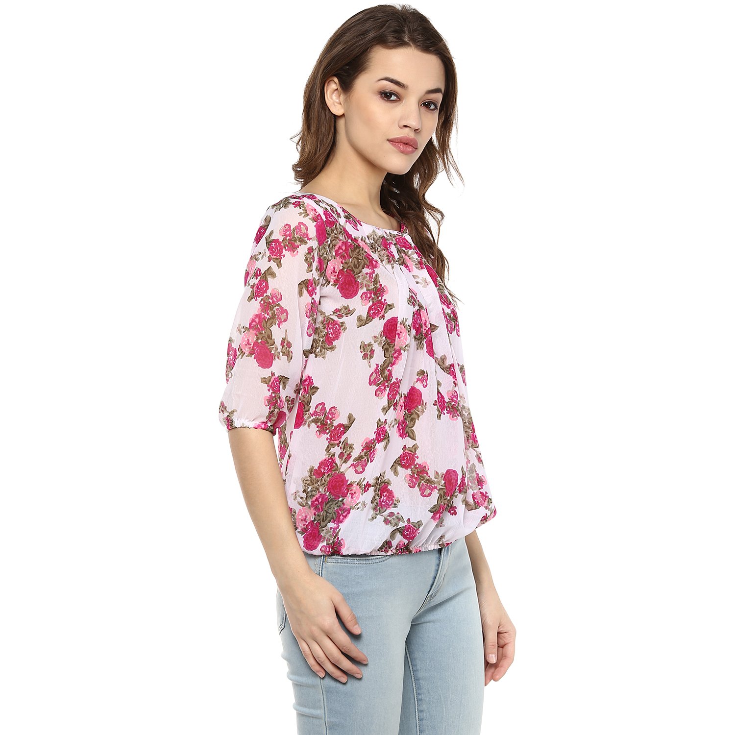 mayra women's georgette top (1704t09840)