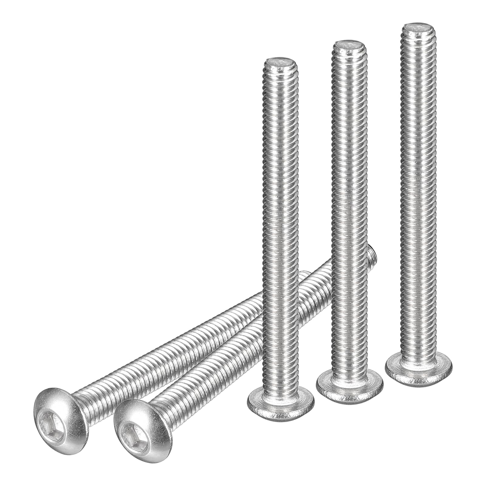 DTGN M3-0.5x30mm Button Head Socket Cap Screws - 80Pack - Good for Machine - 304 Stainless Steel 18/8 - Hex Drive Full Thread Fasteners