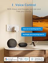 Meross Smart Plug with Energy Monitoring 13A 4 Pack Mini WiFi Plug view 3