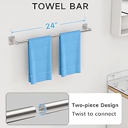 Brushed Nickel Bathroom Accessories Set, KLJKPA 4