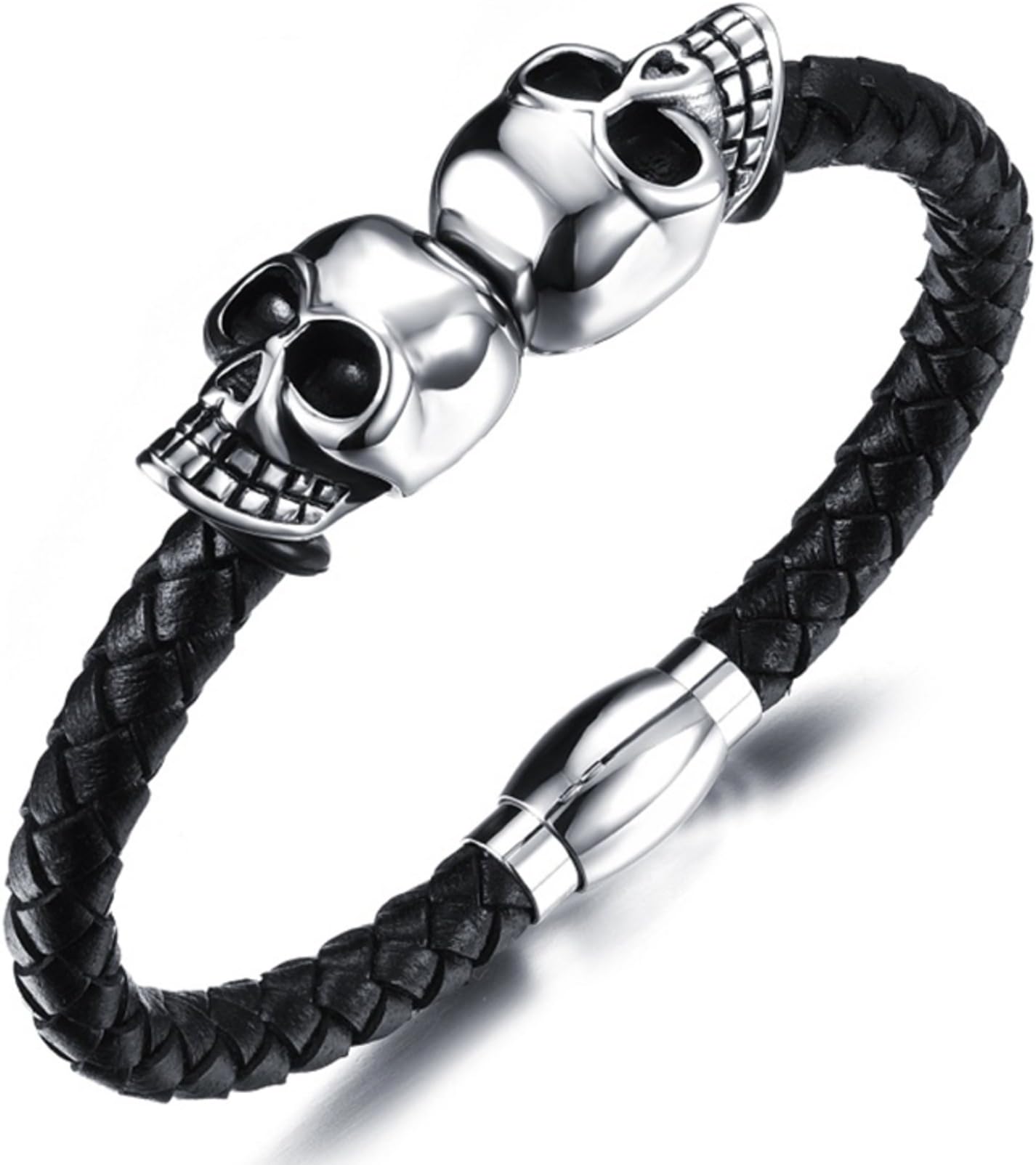SAVOIR LONDON White Walkers Bracelet - John Snow Collection Stainless Steel & Genuine Leather