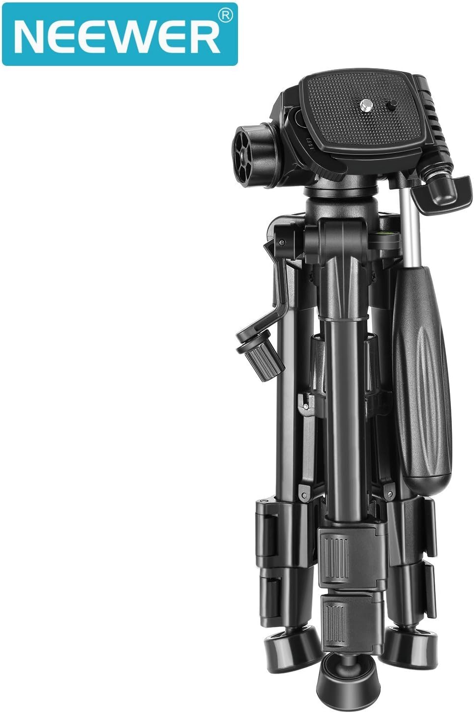 Neewer Mini Travel Tabletop Camera Tripod 24 inches/62 centimeters, Portable Aluminum with 3-Way Swivel Pan Head for DSLR Camera, Smartphones, DV Video up to 6.6 pounds/3 Kilograms (T210) : Camera & Photo