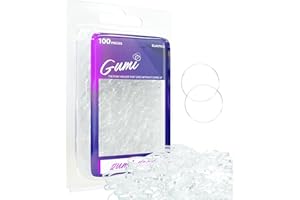 Gumi good Hair Elastics - Ouchless No Damage Elastic Hair Bands (Clear - Small)