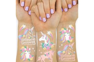 xo, Fetti Unicorn Party Favors - Temporary Tattoos for Kids - 26 styles | Birthday Party Supplies, Unicorn Favors Decorations, Toys + Halloween Costume