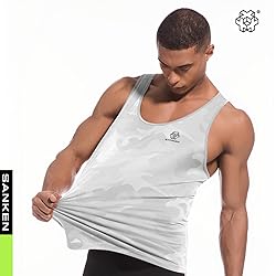 Sanken Men's Quick Dry Workout Tank Tops Breathable