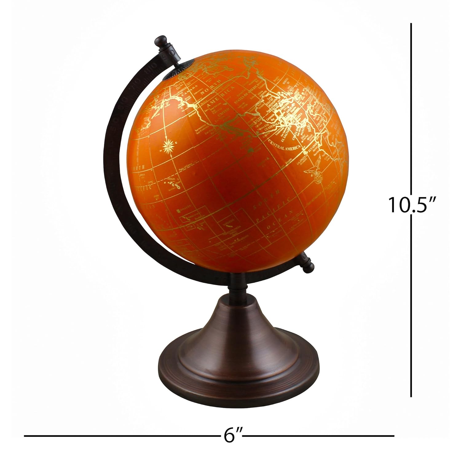 Table Décor Spinning World Globe with Stand Learning Resources for
