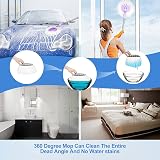 DRSUMLF 5pk Microfiber Spin Mop Head Refill 360 Rotation Standard Round Mop view 4
