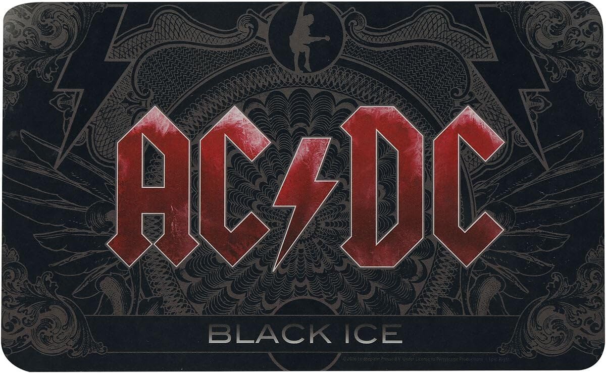 AC/DC breakfast board, plastic, black BFBAC2
