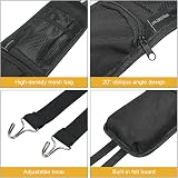 URAQT Upgrade Section Organizer Car Seat Storage Bag 3 Pockets Black view 5