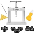 Watch Press Tool Set, Watch Press Set Back Case Closer with 12 Molds, Watch Battery Replacement，Watch Back Case Closer for Closing Caps, with Instructions