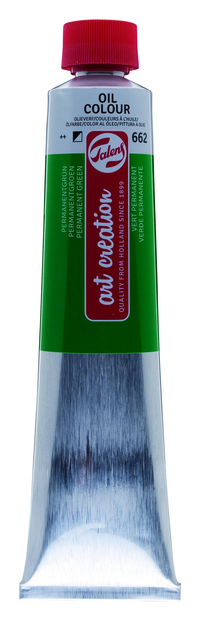 Talens Art Creation Oil Colour Tube 200 ml Permanent Green 662 — image 1