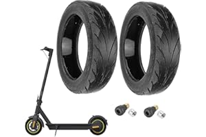 YBang 60/70-6.5 Solid Tubeless Tire with Valve with Built-in Live Glue Repairable for Segway Ninebot Max G30 Scooter 10 inch Self Repairing Non-Slip Tire