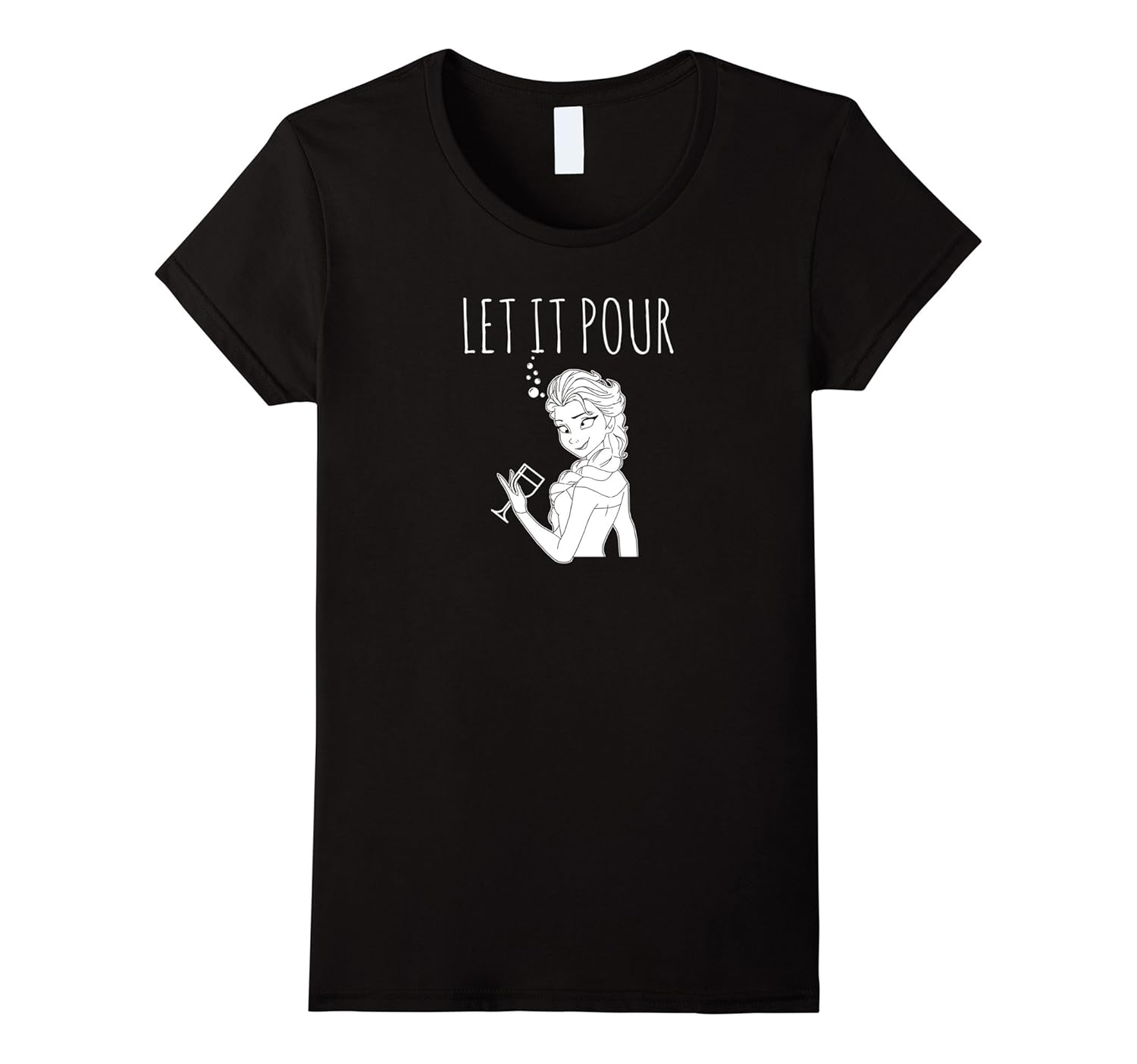 Womens Wine Themed T Shirt Let It Pour Cute New Cool T Shirt Teevkd