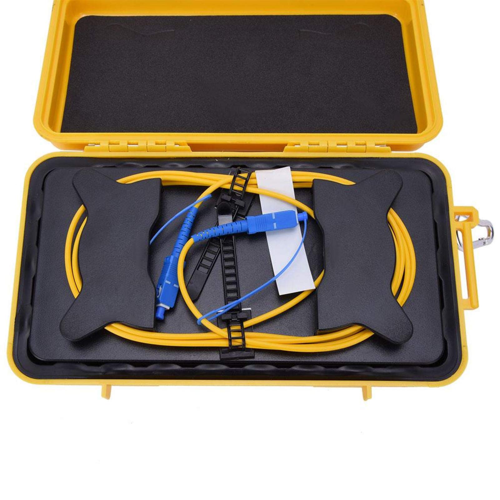 SALUTUYA Fiber Optic OTDR Launch Cable Box, OTDR Launch Cord SC/UPC-SC/UPC OTDR Dead Zone Eliminator Single Mode 500M