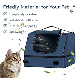 PETSFIT Travel Litter Box for Cats - Removable