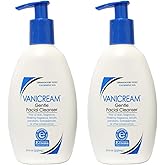 Vanicream Gentle Facial Cleanser for Sensitive Skin, 8 fl oz pack of 2