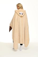 Shoppawhile Sloth Hooded Blanket for Women Soft Warm Fluffy 59 x 51 in view 4