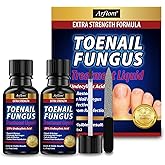 Arflom Toenail Fungus Treatment : 25% Undecylenic Fungal Nail Treatment Extra Strength - Toe and Fingernail with Tea Tree Oil