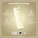 Ion8 Lightweight Stainless Steel Water Bottle 600 ml Creamy White view 6