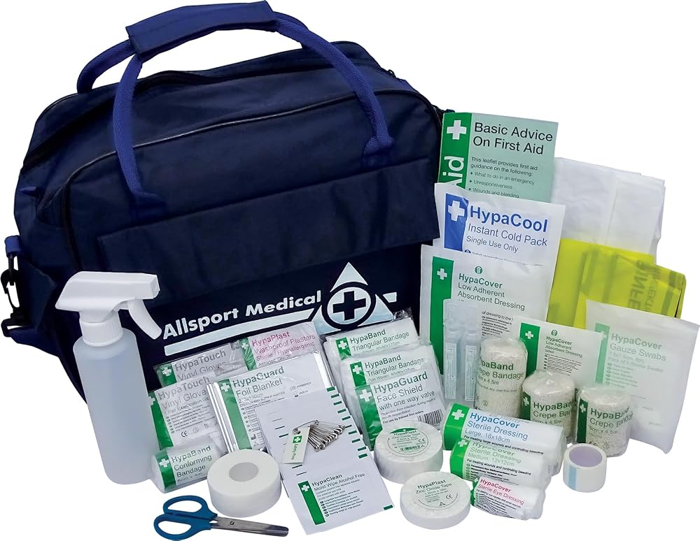Safety First Aid Rugby Kit - Complete First Aid for Contact Sports