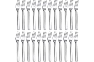 Hunnycook 24 Pieces Dessert Fork Set, 6.8 Inches Small Forks, Stainless Steel Tasting Appetizer Fork, Cake Forks, Salad Forks