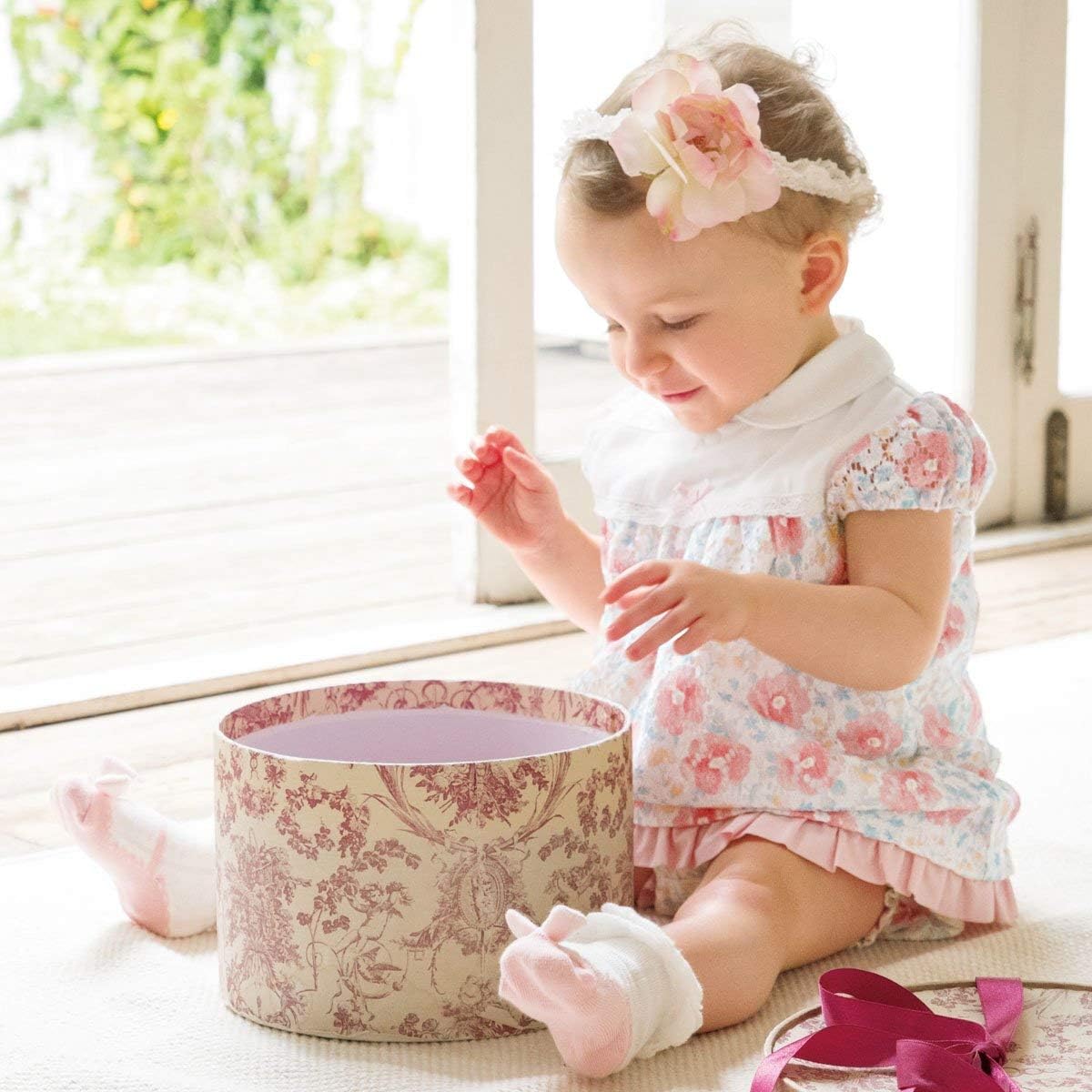 Amazon Co Jp コンビミニ Combimini ラップワンピース 乳幼児 60 70 レーシーフラワー ベビー服 女の子 ピンク 服 ファッション小物