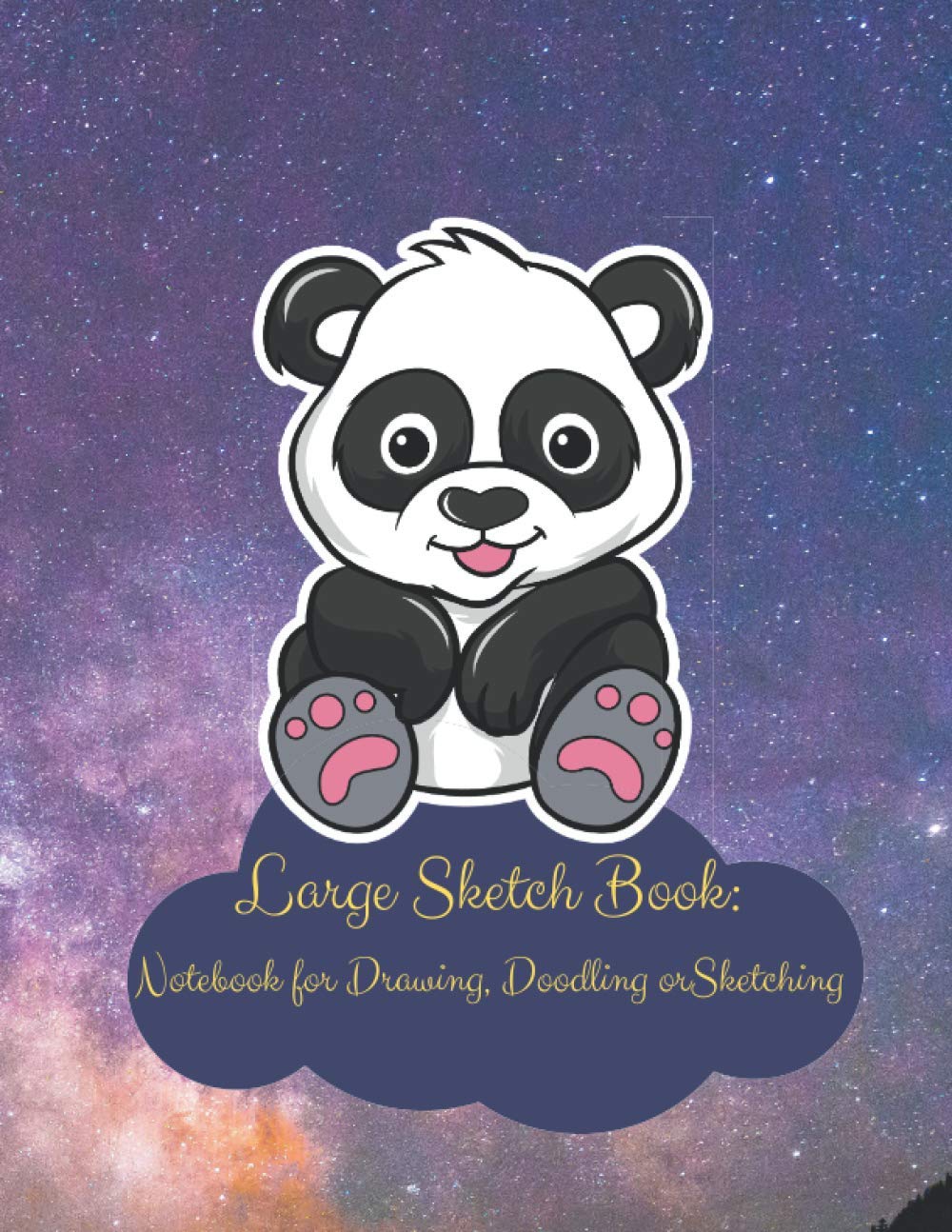 Large Sketch Book: Notebook for Drawing, Doodling or Sketching for Panda lover: 8.5x 11 inch 21.5x27.94 cm 120 pages drawing notebook