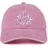 InnoBeta Big Sister Gifts Cap for Girls, Adjustable Embroidered Baseball Hat - Pink