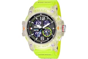 Gosasa Men's Large Face Outdoor Sports Watches Military S-Shock Watch Waterproof, Backlight, Alarm, Stopwatch Features - Rugged Wristwatch for Training, Hiking, and Adventure