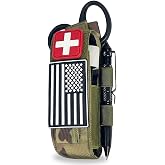 Upgrade 1000D Laser Cut Molle Tourniquet Holder, Heavy Duty Tactical Molle Tourniquet Pouch Holder