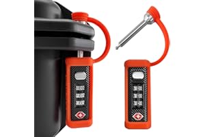 LAFENLIN Gun Case Locks 2 Pack, TSA Approved Case Lock for Gun Case, Handgun Case Padlock for Gun Safe, Air Travel Padlock Hard Pistol Case Lock for Rifles & Shotguns, 3 Digits Heavy Duty TSA Locks