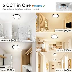 VOLISUN 6Pack 5 CCT LED Flush Mount Ceiling