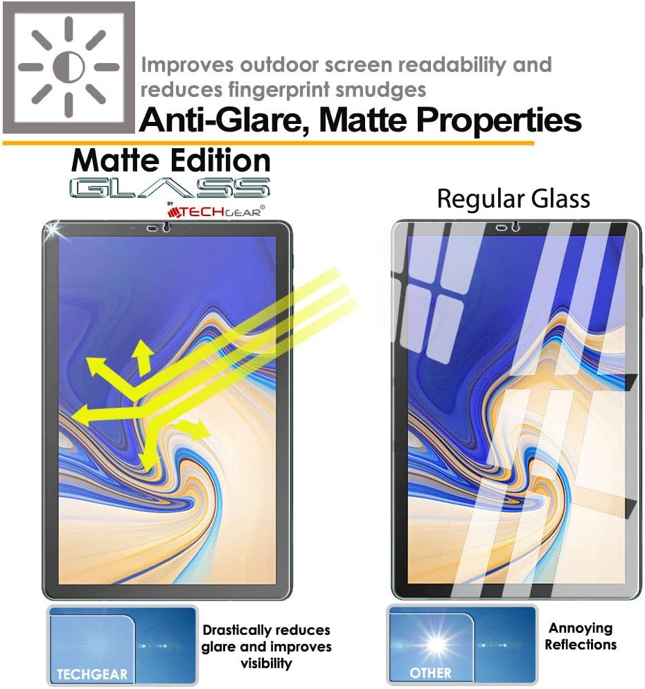 TECHGEAR Anti-Glare Screen Protector Compatible with Samsung Galaxy Tab S4 10.5"(SM-T830 Series) - Image 4