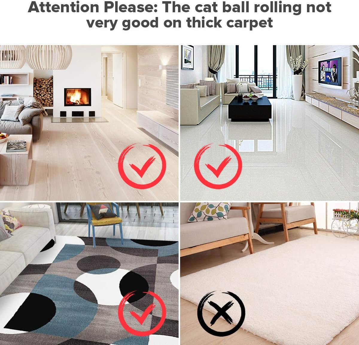 Feeko Interactive Cat Toys for Indoor Cats, Automatic Rolling Kitty Toys, Build-in Catnip Spinning Color Led Light, USB Charging Timing Motion Ball with Feather/Bells Toys for Cats/Kitten (White) : Pet Supplies