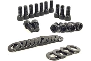 JBKE SBF Exhaust Header Bolt Kit bolts Compatible with Ford Small Block V8 Engines 260 289 302 351W 351C 5.0L Mustang EFI