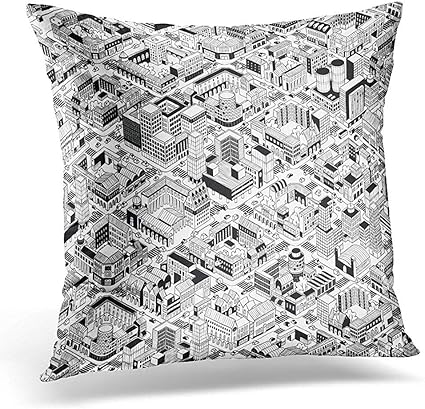 Funda de almohada plana Conceptos de diseño isométrico y finanzas para