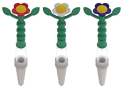 Heidi Gießanzeige, 3 Stück, bunt, Gießhilfe für alle Topfpflanzen, kein Batteriebetrieb, von weitem sichtbar