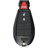 Dodge Ram Key Fob Cover: No Chip and Battery 2013 to 2018 Ram 1500 2500 3500 RPKEY Remote Start Replacement 3 Buttons| Just a Empty Case | OEM GQ453T 56046953