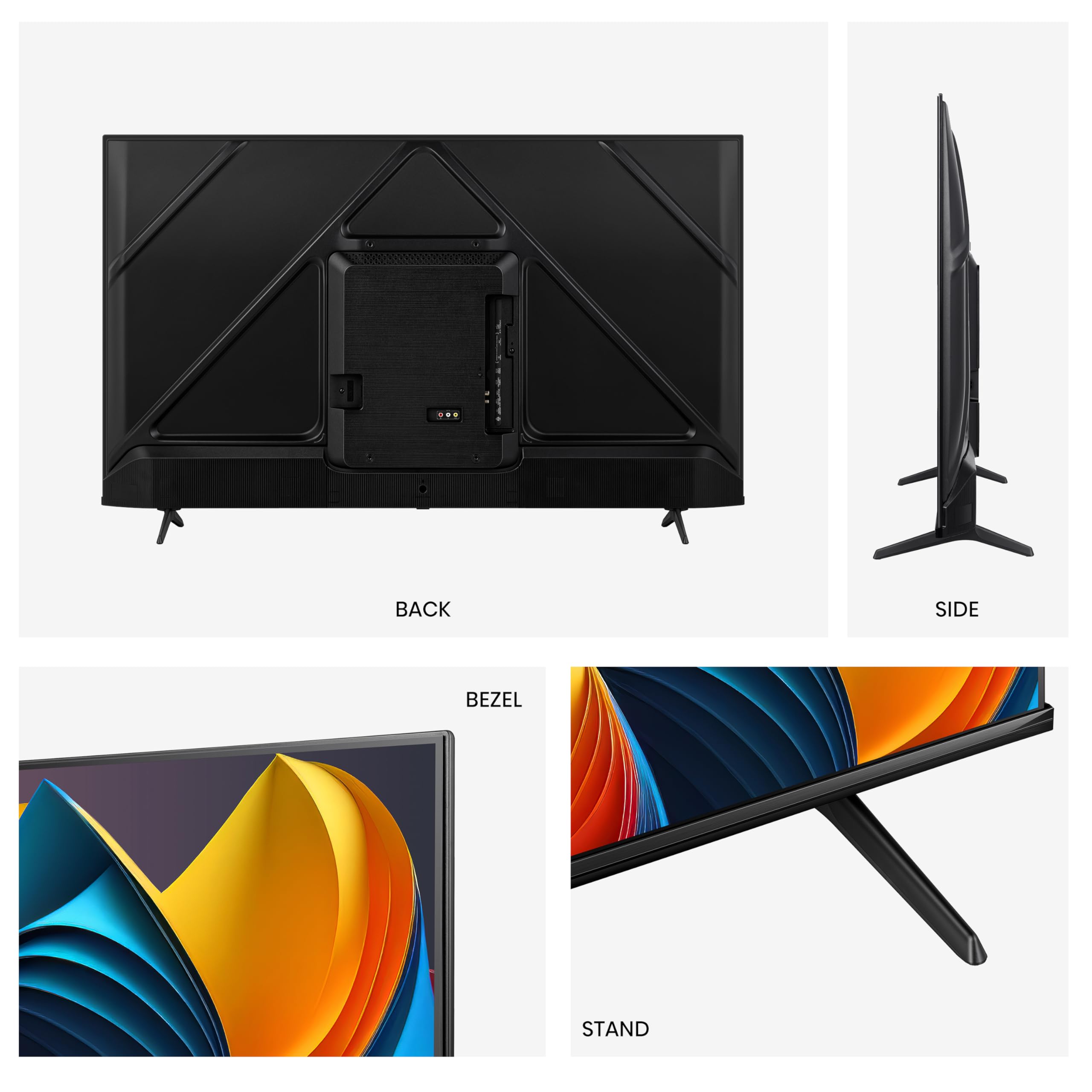 Hisense 100E7NQ 254 cm (100 Zoll) Fernseher, 4K UHD, QLED, HDR10, HDR10+ decoding, HLG, Dolby Vision Atmos, 144Hz VRR, Smooth Motion, Bluetooth, Alexa Built-in, VIDAA Voice, Schwarz [2025]