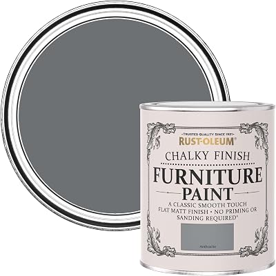 Rust-Oleum Mid Grey Upcycled Furniture Paint Chalky Finish 750ml